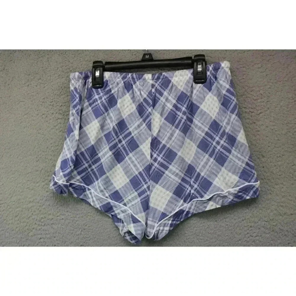 Honeydew Blue Plaid Pajama Set - Women's M - Soft Rayon & Spandex Blend - Picture 11 of 12